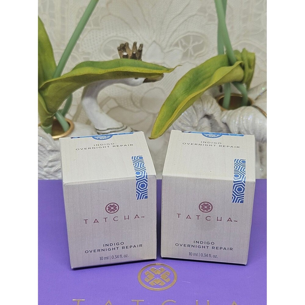 2X Tatcha Indigo Overnight Repair Cream 10ml NIB